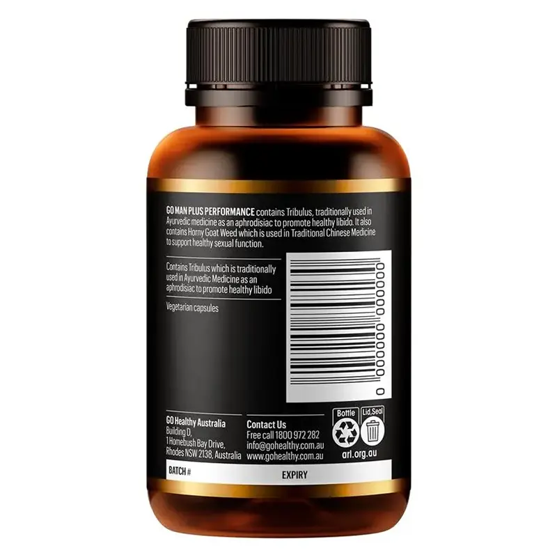 GO Healthy® - Go Man Plus Male Libido Booster & Vitality Supplement for Stamina & Energy