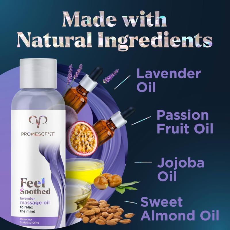 Promescent Lavender Massage Oil - Relaxation & Intimate Comfort