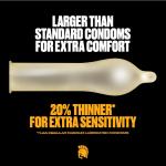 Trojan Magnum Large Size Condoms for Bigger Fit & Enhanced Comfort