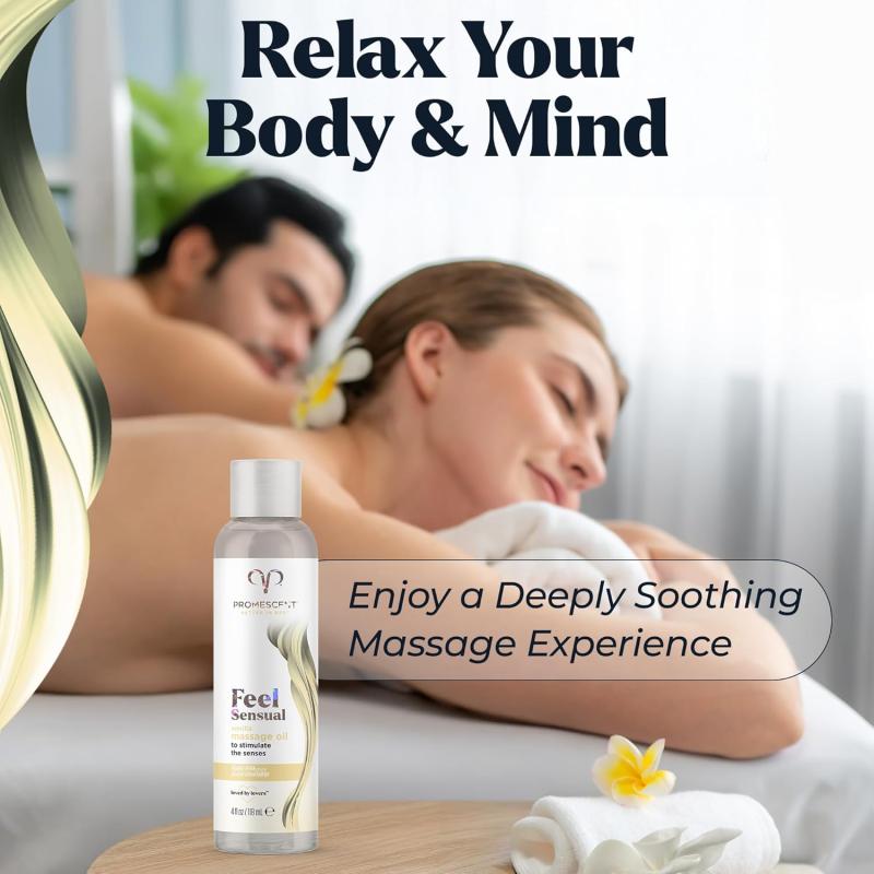 Promescent Vanilla Massage Oil for Relaxation & Intimate Comfort
