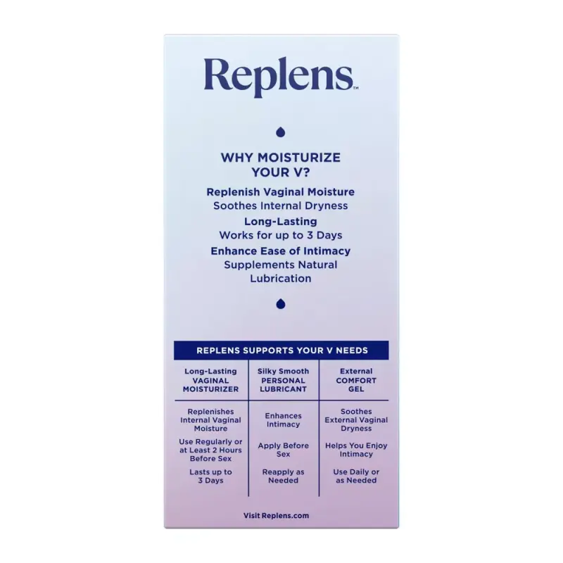 Replens™ Long-Lasting Vaginal Moisturizer – Long-Lasting Hydration, 8 Applicators