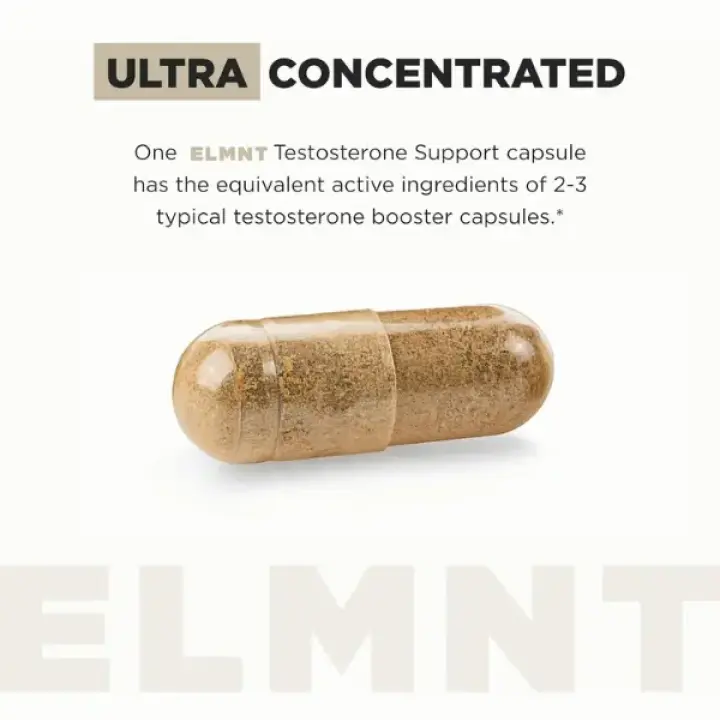 ELMNT Health Testosterone Support for Men 90 Capsules