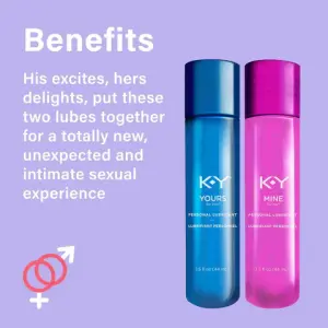 K-Y® Yours + Mine Couples Lubes – Dual Sensation for Couples
