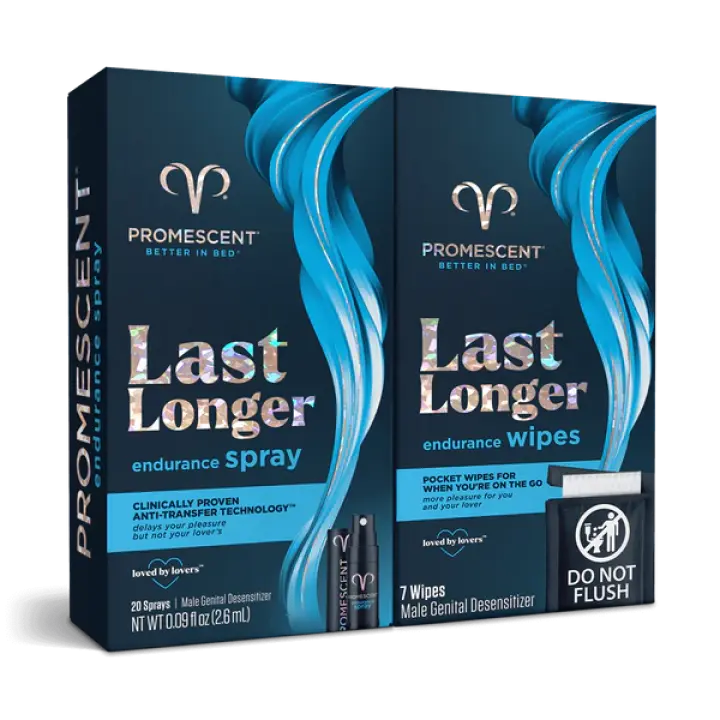 Promescent Endurance – Duo Delay Spray & Wipes Bundle