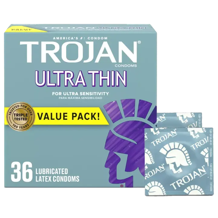 Trojan® Ultra-Thin Condoms – Natural Feel & Protection