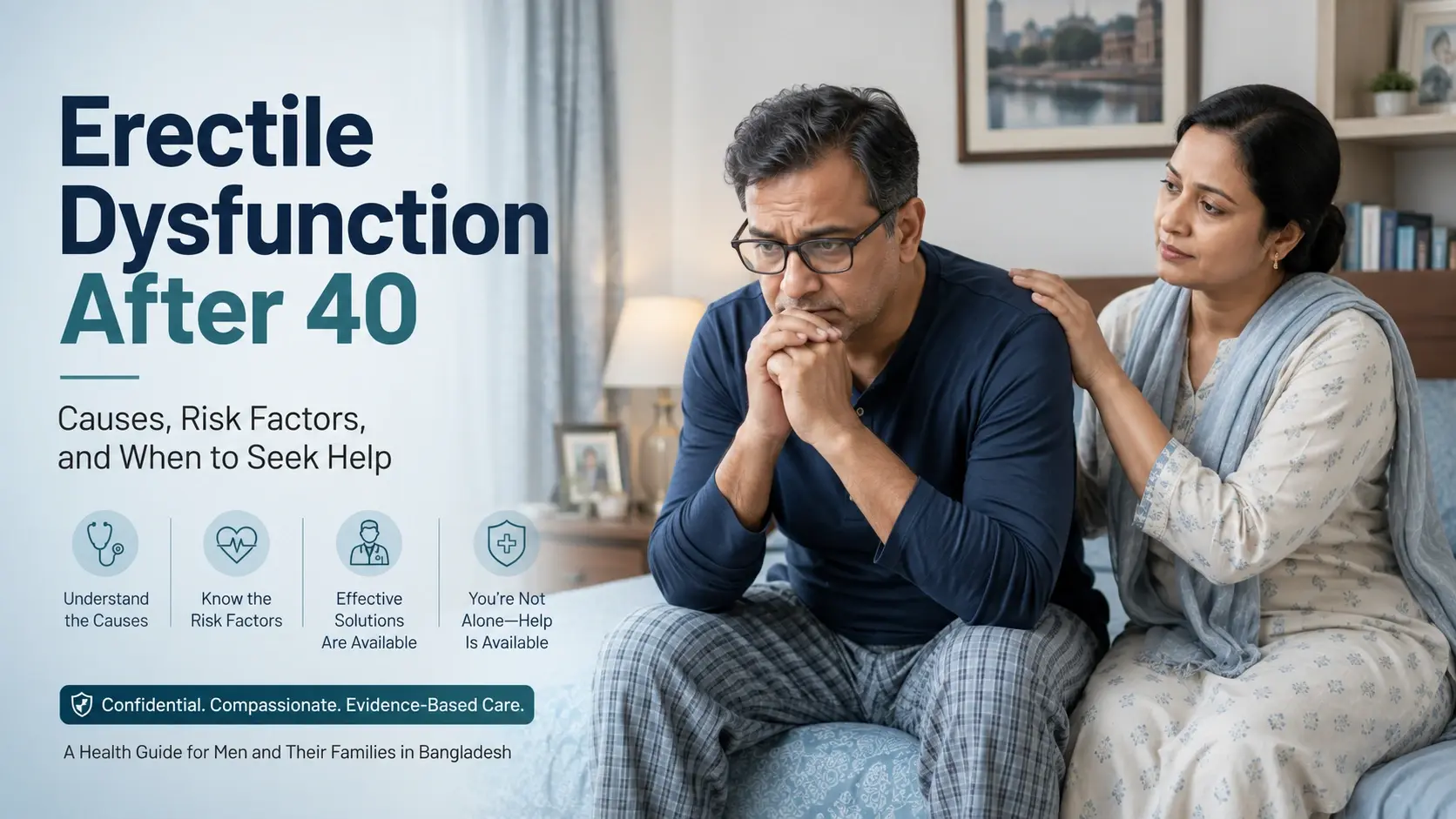 Erectile Dysfunction After 40: Causes, Risk Factors, and When to Seek Help