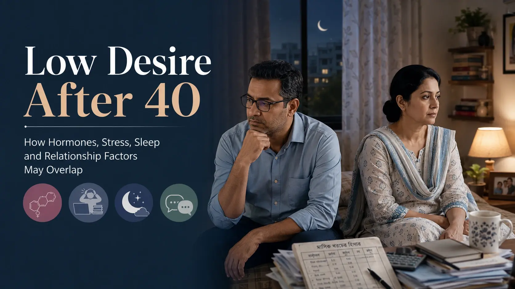 Low Desire After 40: How Hormones, Stress, Sleep and Relationship Factors May Overlap