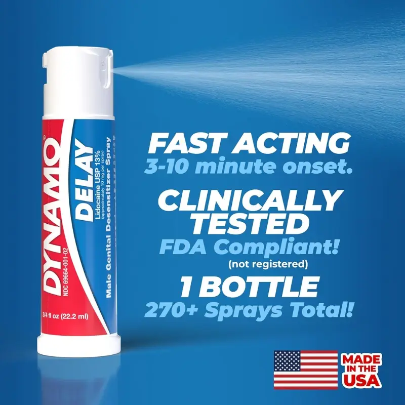 Dynamo Delay Endurance Spray - Last Longer & Stay in the Moment