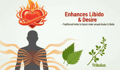 Enhances Libido & Desire - Heart with arrow icon