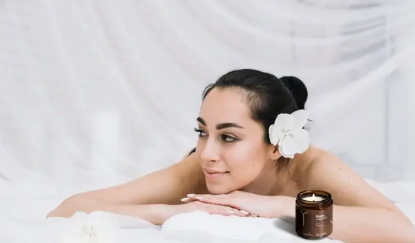 Calm ambience with warm candlelight