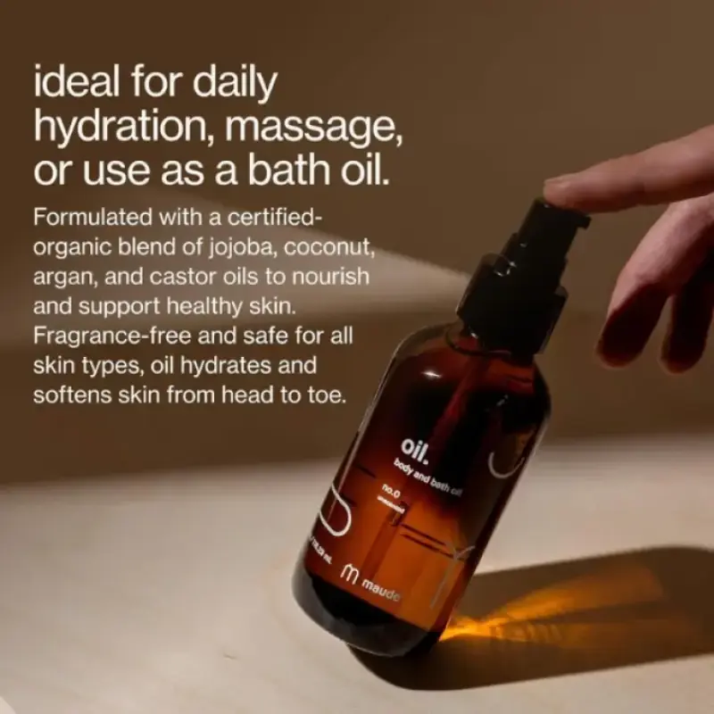 Maude Organic Body and Massage Oil - Skin Moisturizer