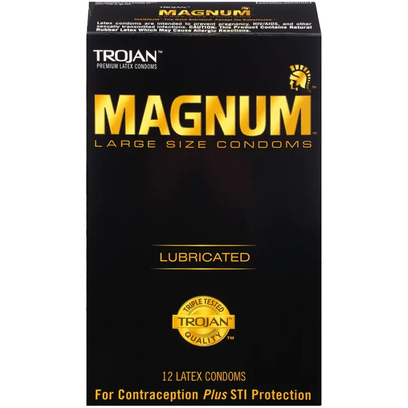 Trojan Magnum Large Size Condoms for Bigger Fit & Enhanced Comfort