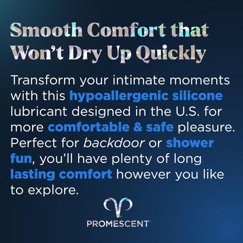 Promescent Silicone Lubricant - Long-Lasting Smoothness & Intimate Comfort