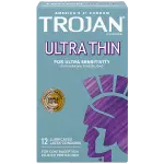 Trojan® Ultra-Thin Condoms – Maximum Sensitivity & Natural Feel