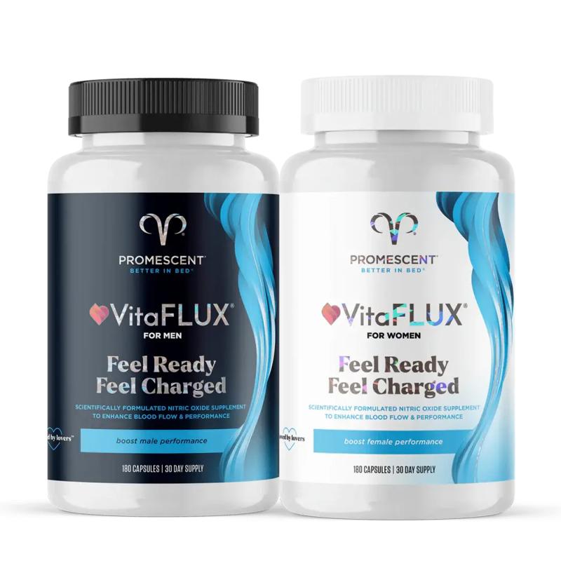 Promescent VitaFLUX Couples Vitality Booster Bundle for Energy, Stamina & Intimacy