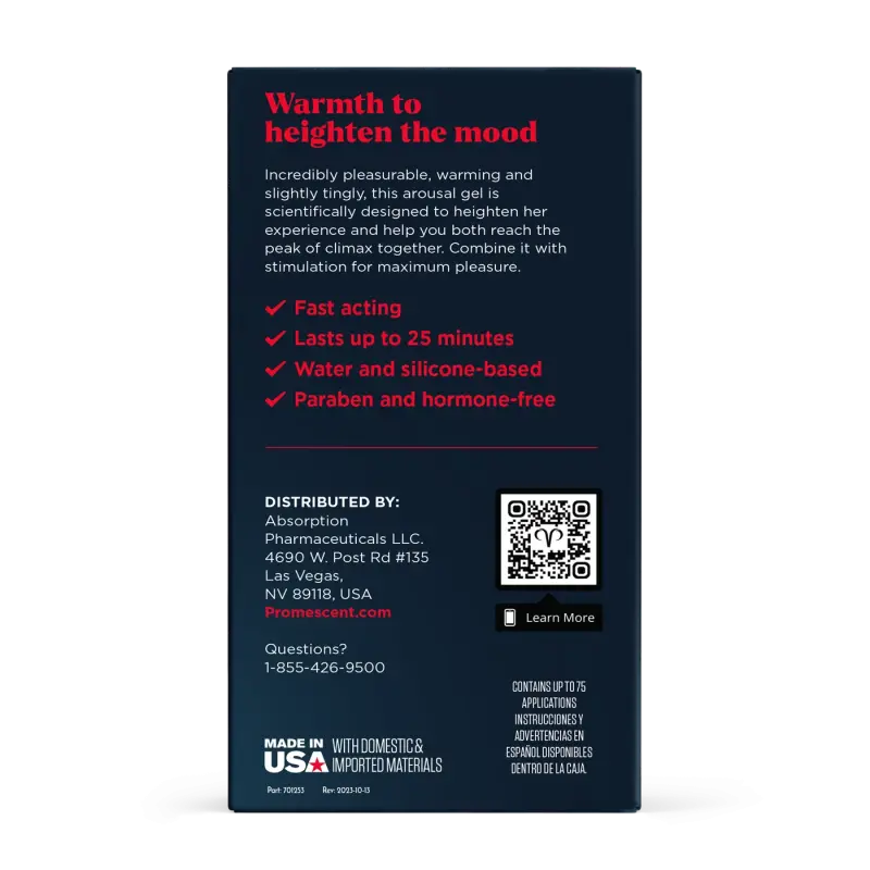 Promescent Warming Female Arousal Gel